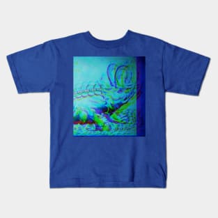 Whale Monster Antique Engraving Kids T-Shirt